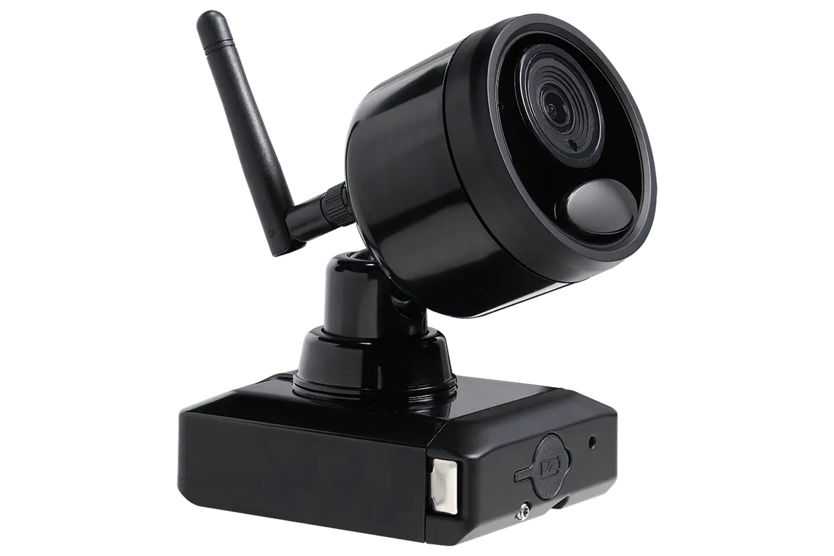 1080p Outdoor Wireless Camera System, 4 Rechargeable Wire Free Battery Powered Black Cameras, 75ft Night Vision, 1TB Hard drive, No Monthly Fees