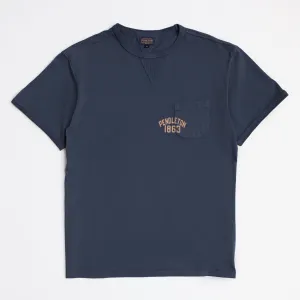 1863 POCKET TEE - NAVY