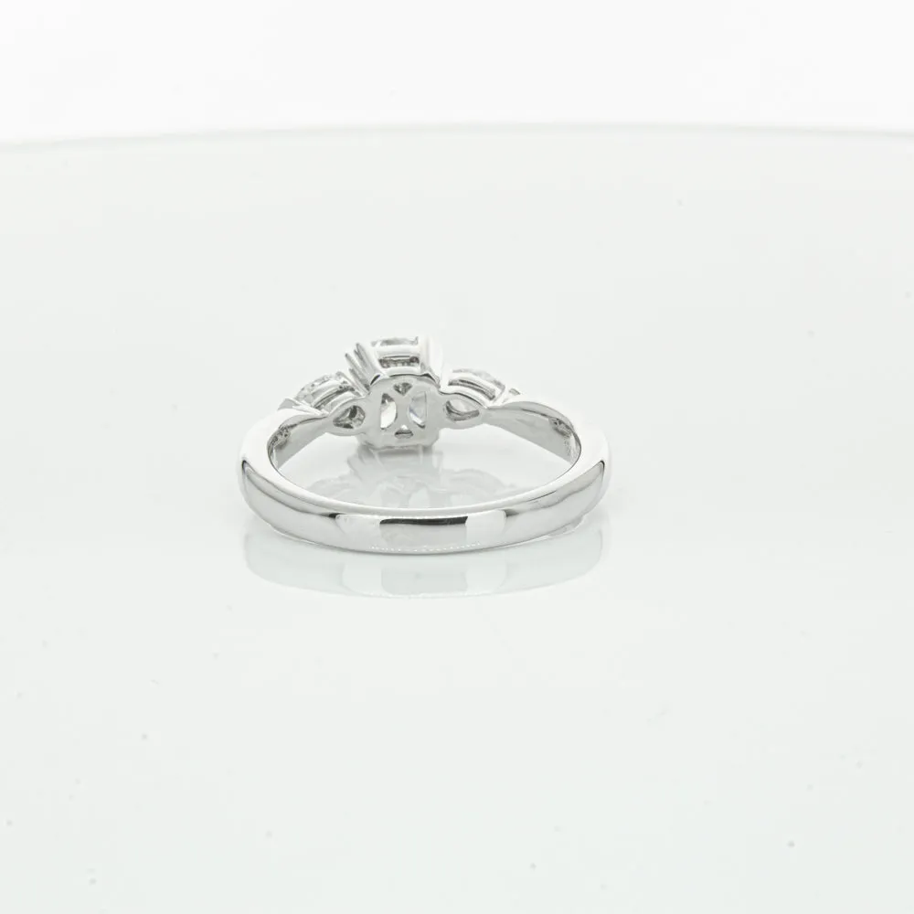 18ct White Gold 1.02ct Cushion Cut Diamond Ayla Ring