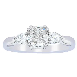 18ct White Gold 1.02ct Cushion Cut Diamond Ayla Ring