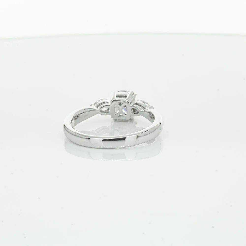 18ct White Gold 1.02ct Cushion Cut Diamond Ayla Ring