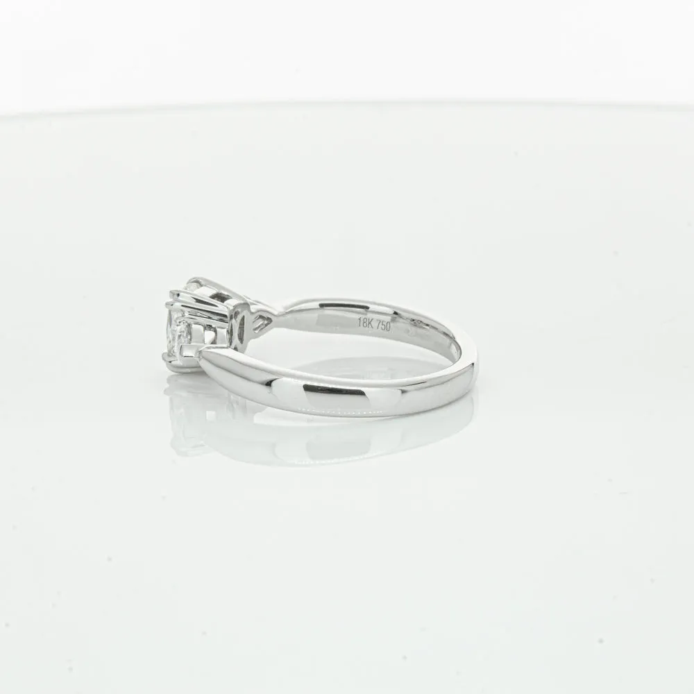 18ct White Gold 1.02ct Cushion Cut Diamond Ayla Ring