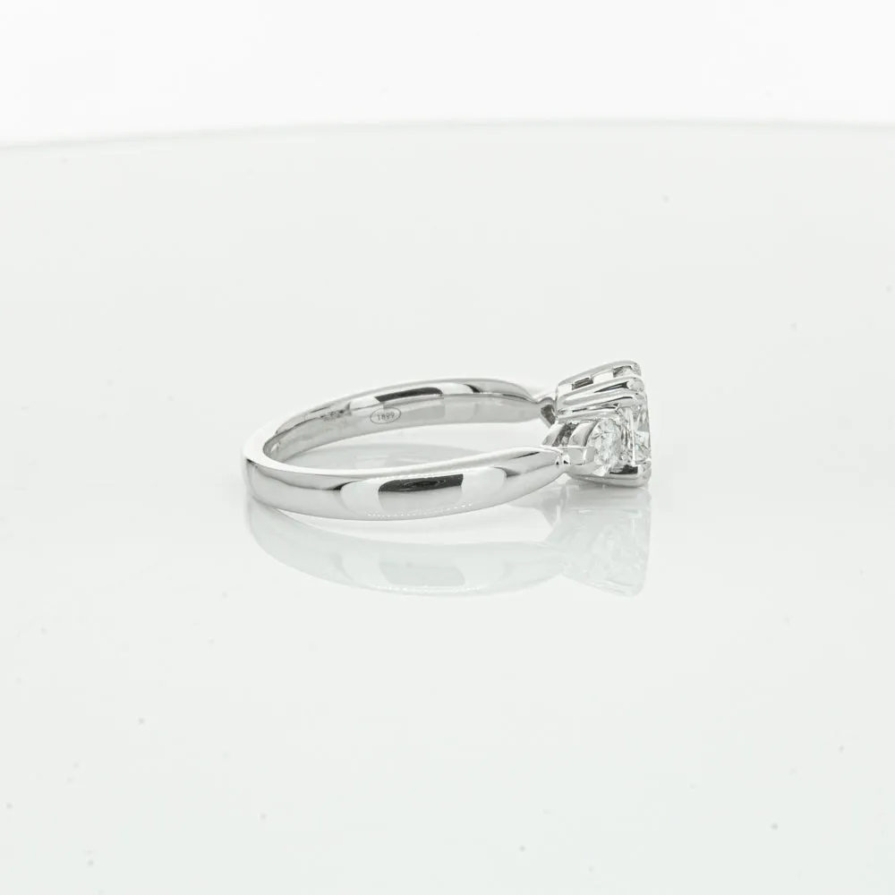 18ct White Gold 1.02ct Cushion Cut Diamond Ayla Ring