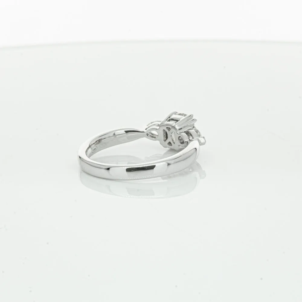 18ct White Gold 1.02ct Cushion Cut Diamond Ayla Ring