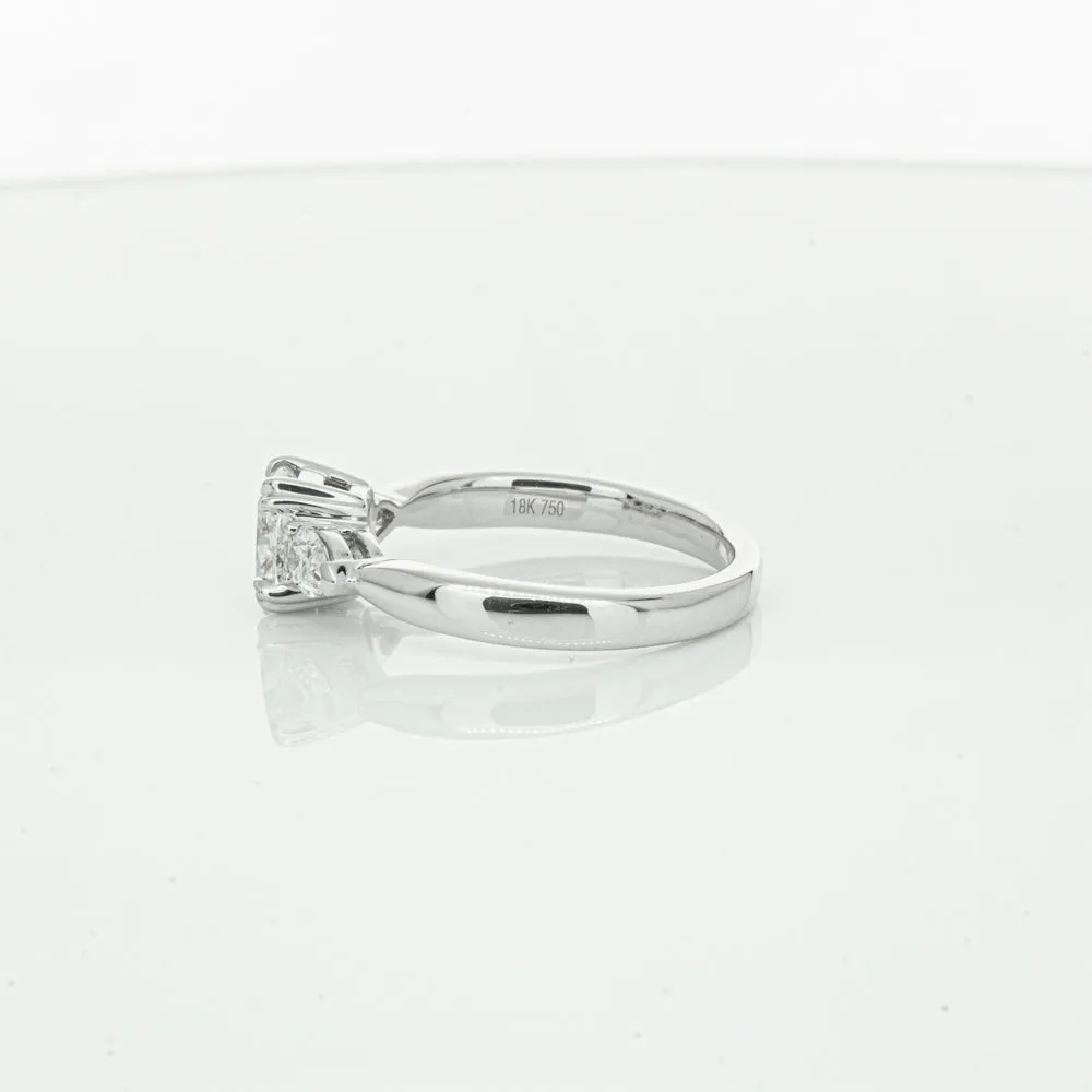 18ct White Gold 1.02ct Cushion Cut Diamond Ayla Ring