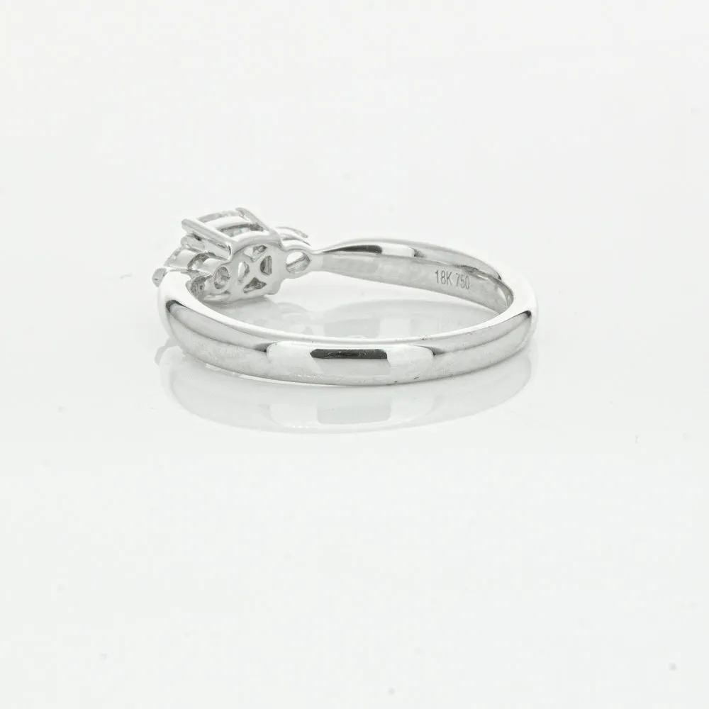 18ct White Gold .50ct Cushion Cut Diamond Ayla Ring