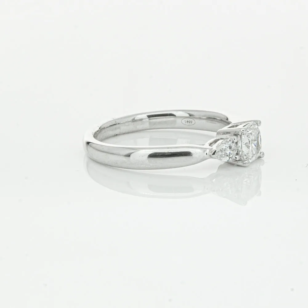 18ct White Gold .50ct Cushion Cut Diamond Ayla Ring