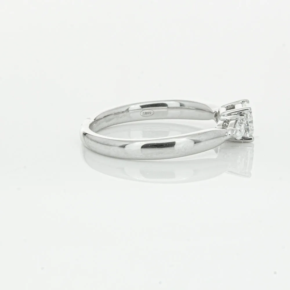 18ct White Gold .50ct Cushion Cut Diamond Ayla Ring