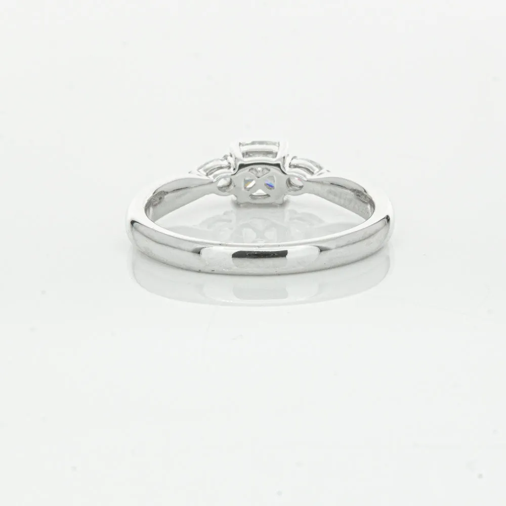 18ct White Gold .50ct Cushion Cut Diamond Ayla Ring