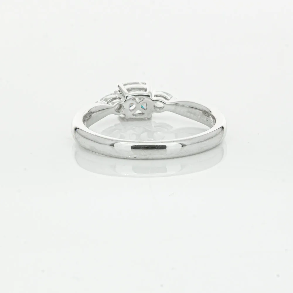 18ct White Gold .50ct Cushion Cut Diamond Ayla Ring