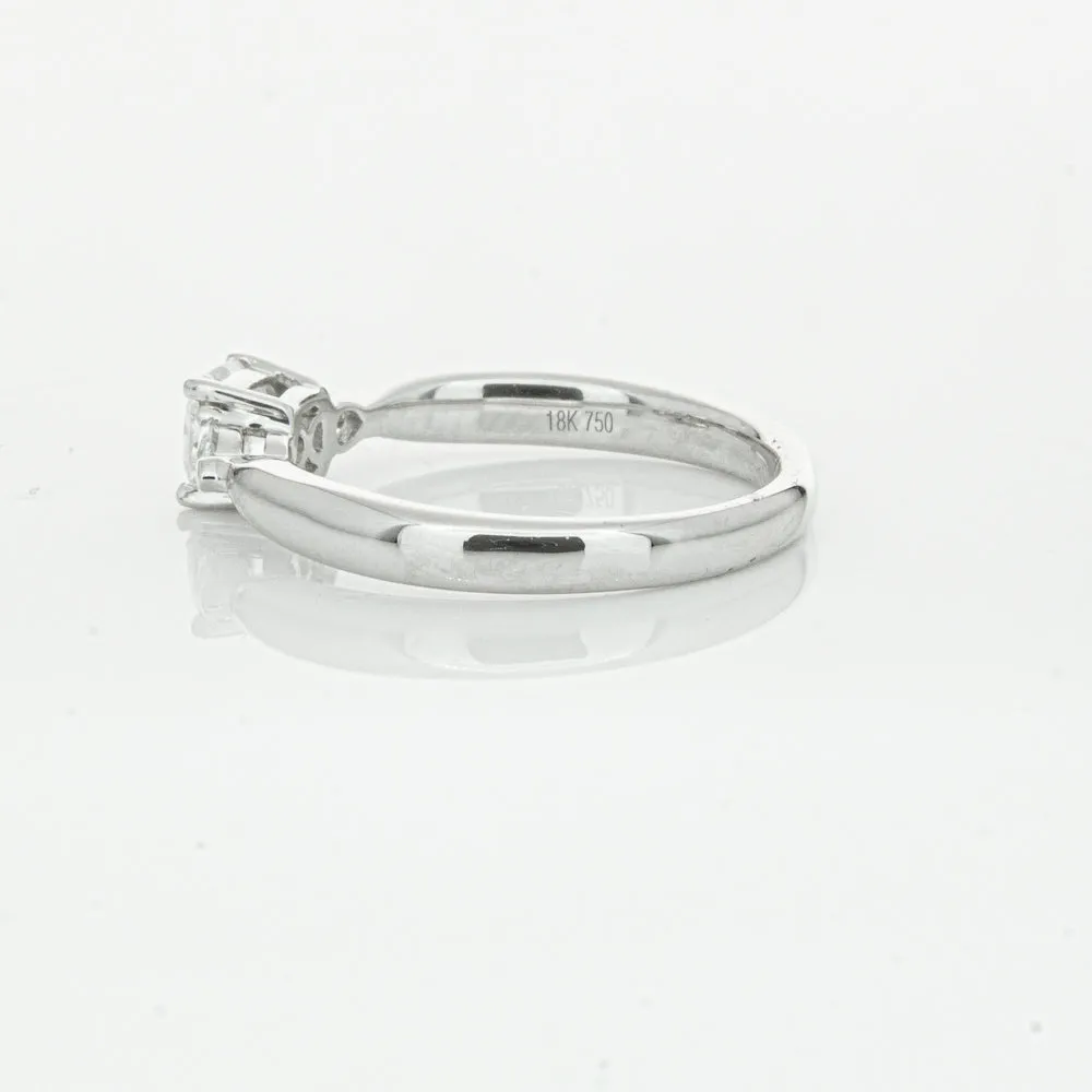 18ct White Gold .50ct Cushion Cut Diamond Ayla Ring