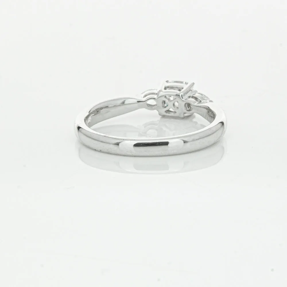 18ct White Gold .50ct Cushion Cut Diamond Ayla Ring