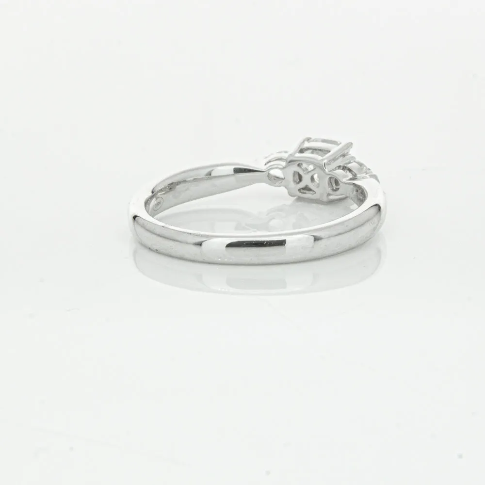 18ct White Gold .50ct Cushion Cut Diamond Ayla Ring