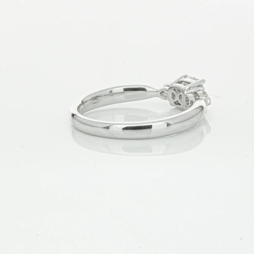 18ct White Gold .50ct Cushion Cut Diamond Ayla Ring