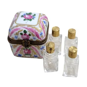 4 Perfume Pink Roses in Square