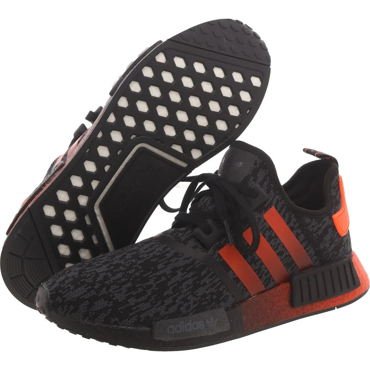 Adidas Mens NMD R1 Mesh Logo Sneakers