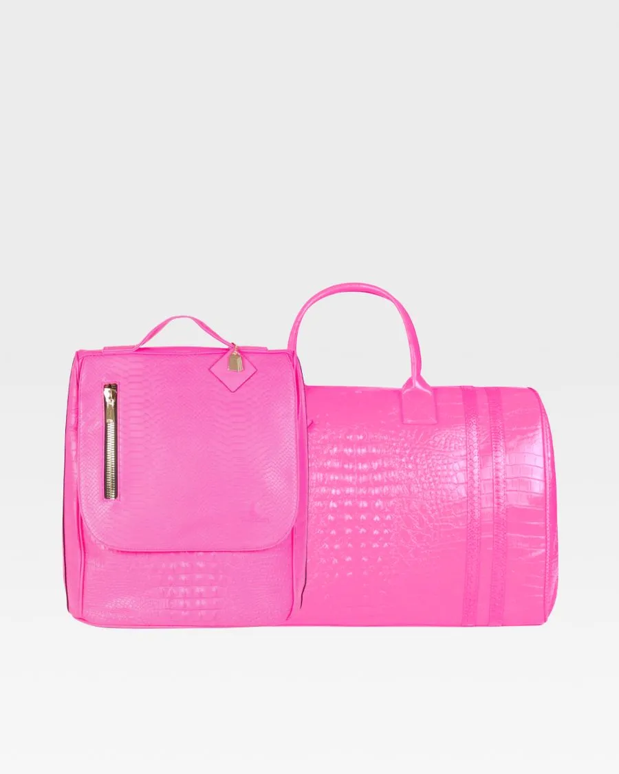 Apollo 2 Travel Set in Neon Pink