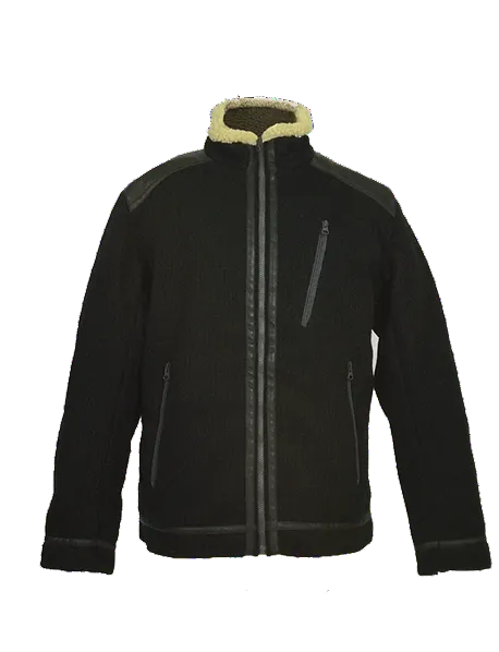 ASHORE MENS BLACK WIND/RAIN PROOF SWEATER DRIVERS JACKET