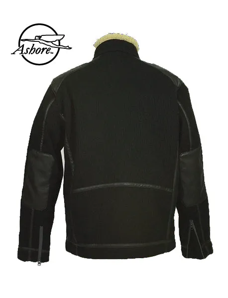 ASHORE MENS BLACK WIND/RAIN PROOF SWEATER DRIVERS JACKET