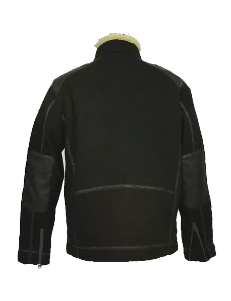 ASHORE MENS BLACK WIND/RAIN PROOF SWEATER DRIVERS JACKET