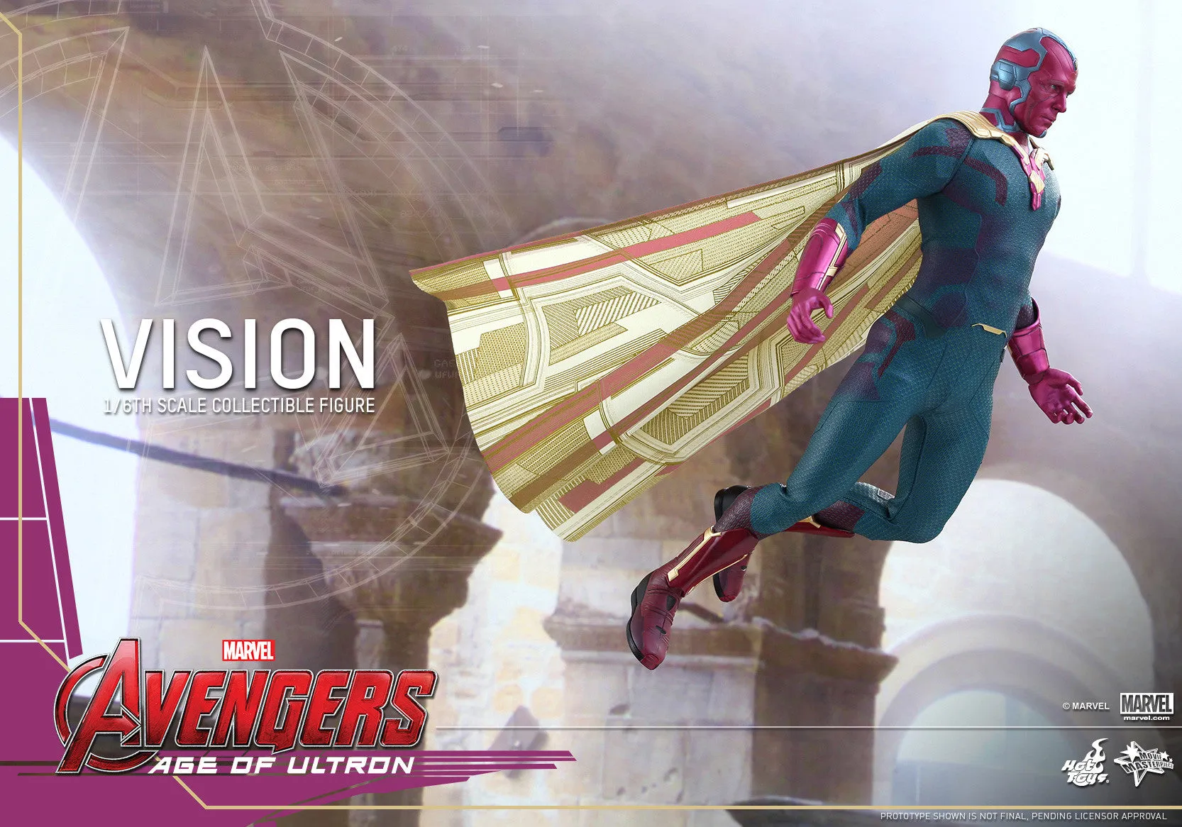 AVENGERS: AGE OF ULTRON Vision 1:6 Scale Movie Masterpiece Figure