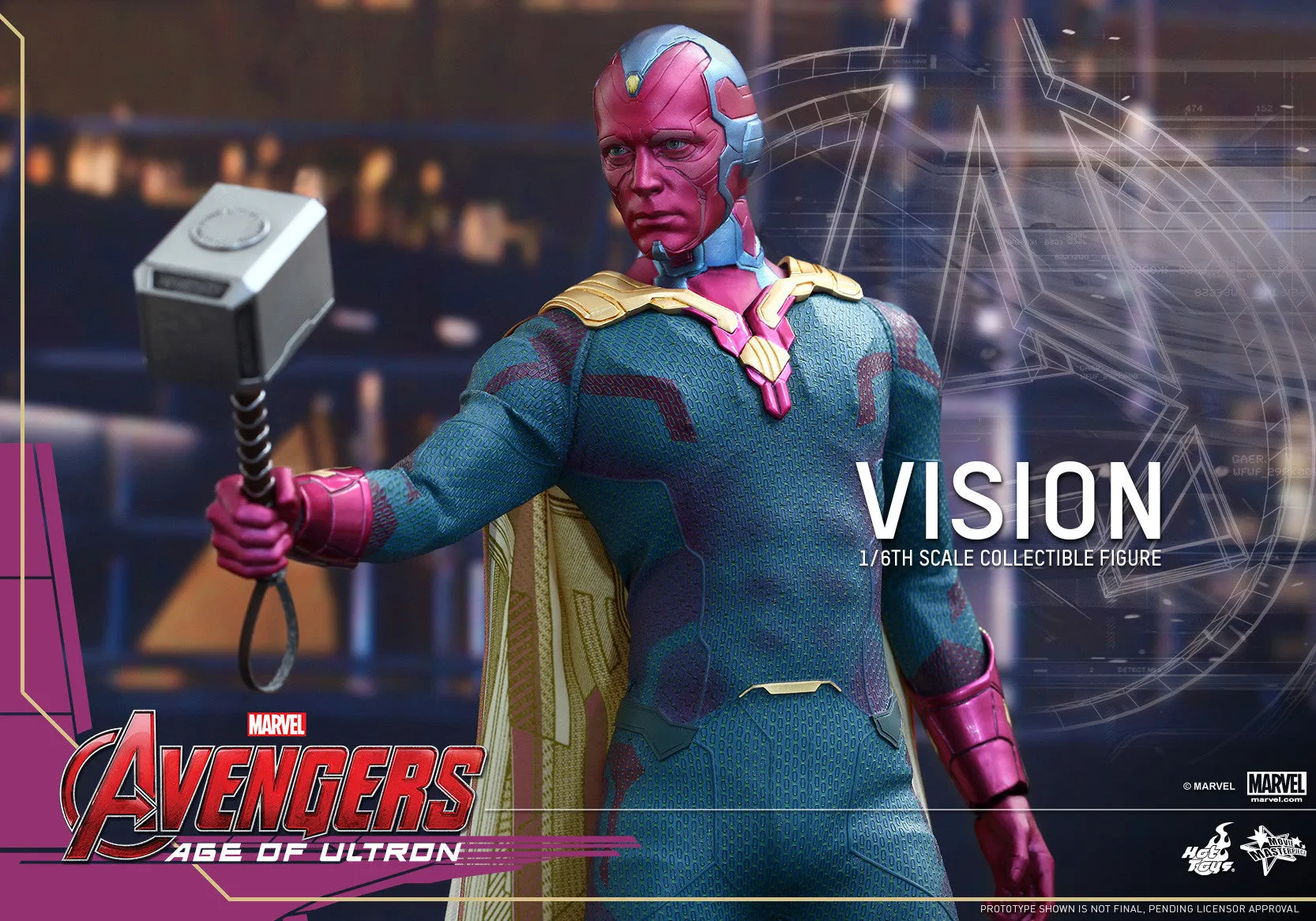 AVENGERS: AGE OF ULTRON Vision 1:6 Scale Movie Masterpiece Figure