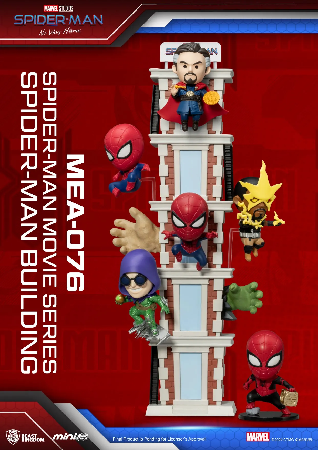 Beast Kingdom MEA-076 Spider-man building series Blind box set (6PCS)