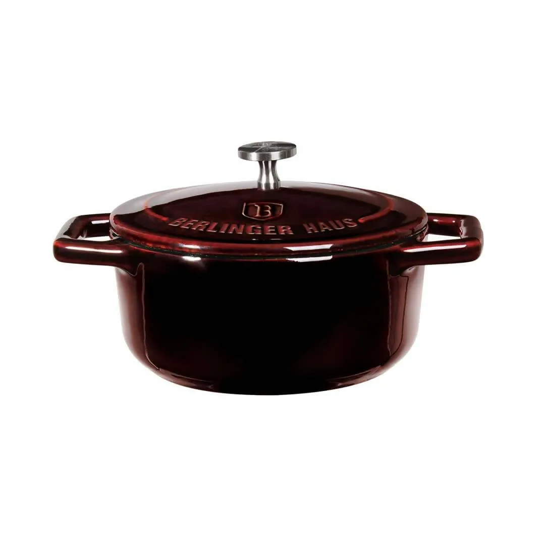 Berlinger Haus Burgundy Cast Iron Mini Pot