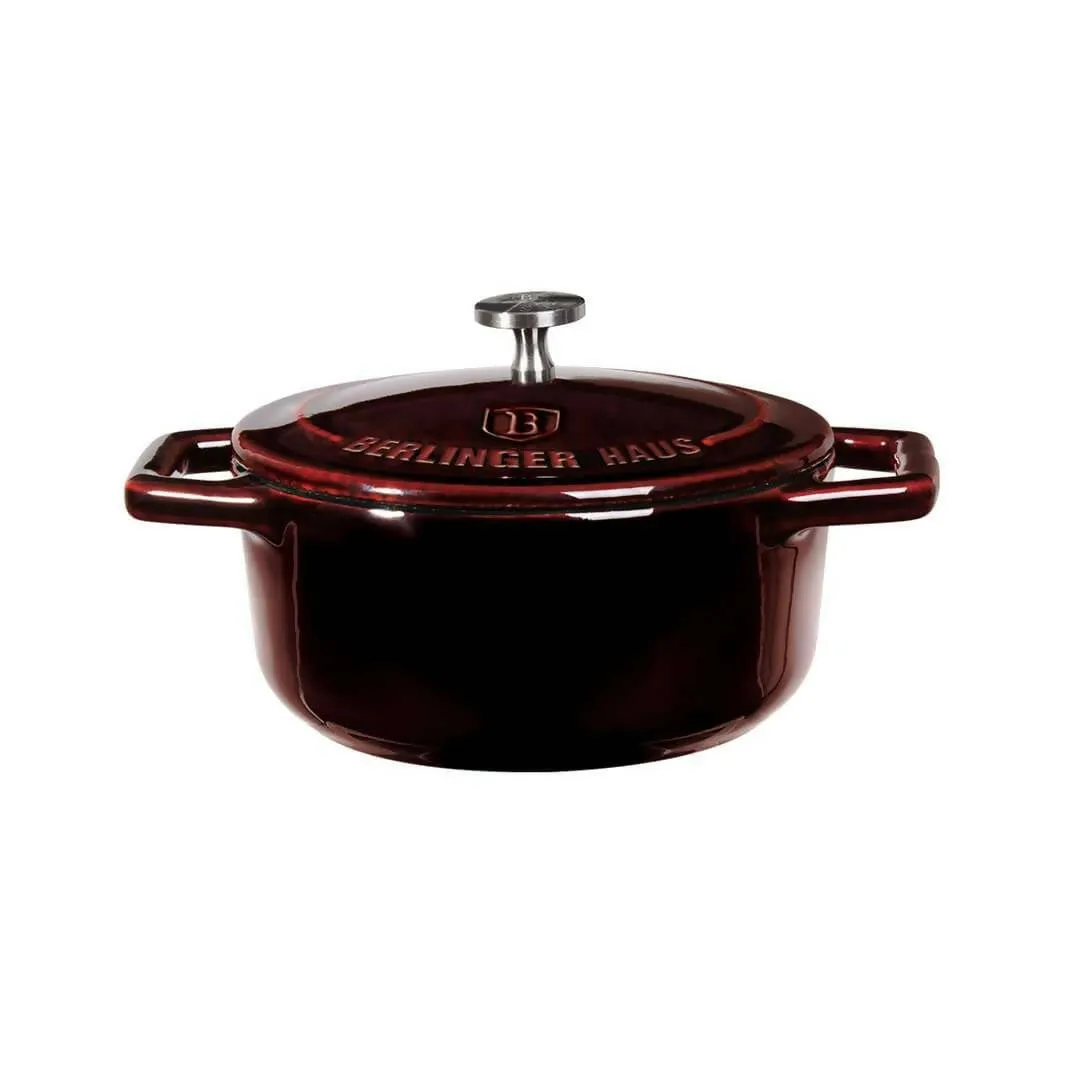 Berlinger Haus Burgundy Cast Iron Mini Pot