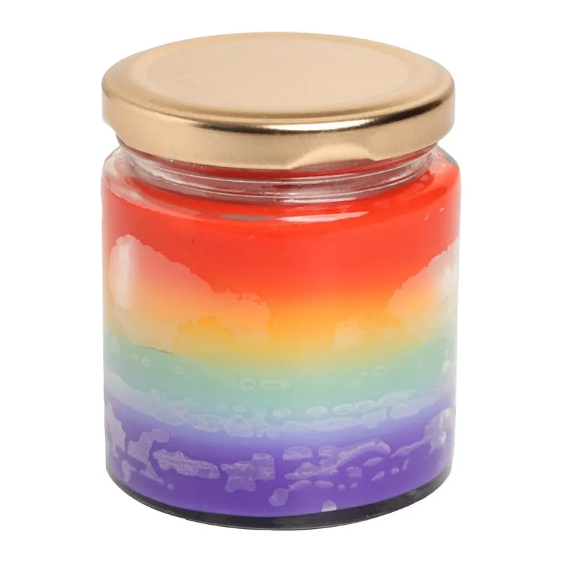 BEUNIC Rainbow Scented Jar Candle|Pride LGBTQ  Fragrance|Birthday Gift|Home Decor|Candle for Rainbow Enthusiasts| Pack of 2