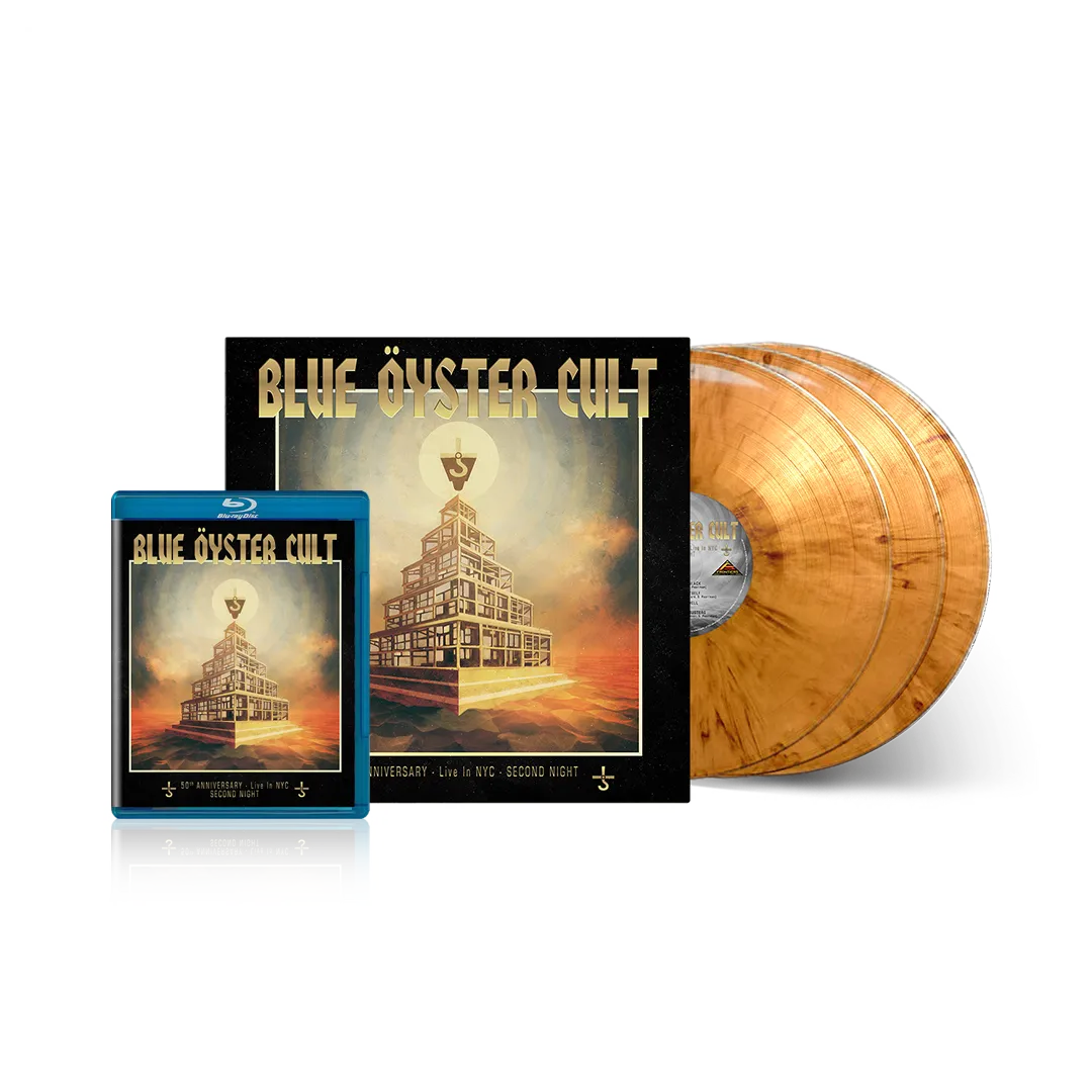 Blue Öyster Cult - 50th Anniversary Live: Second Night BLURAY   3LP (ORANGE MARBLE) Bundle