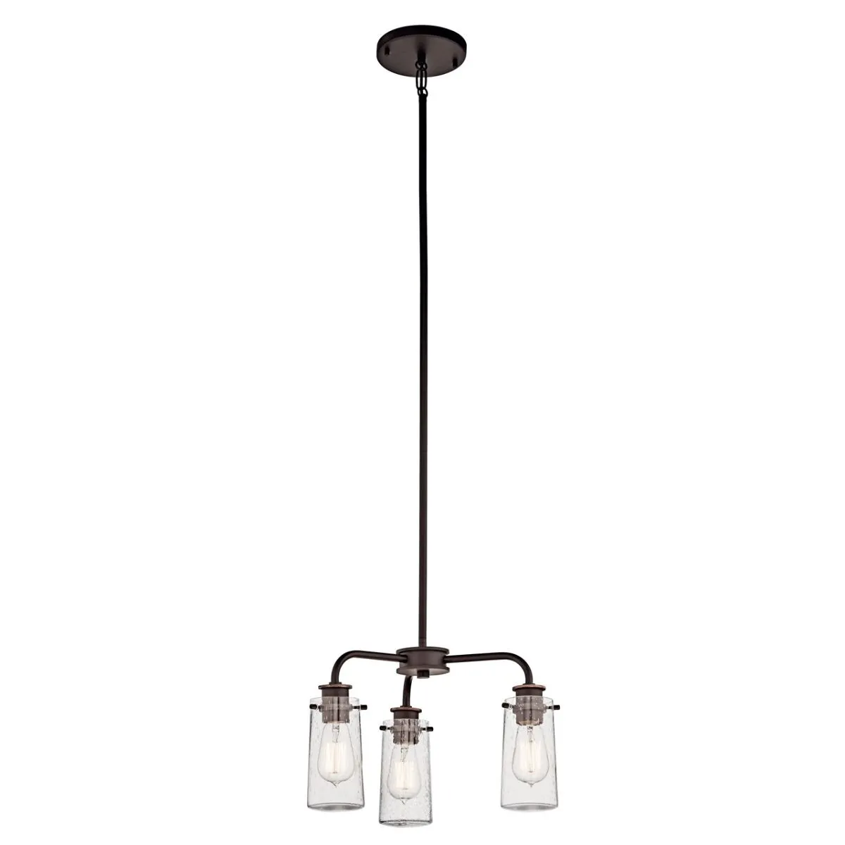 Braelyn 18 in. 3 Lights Chandelier Bronze Finish