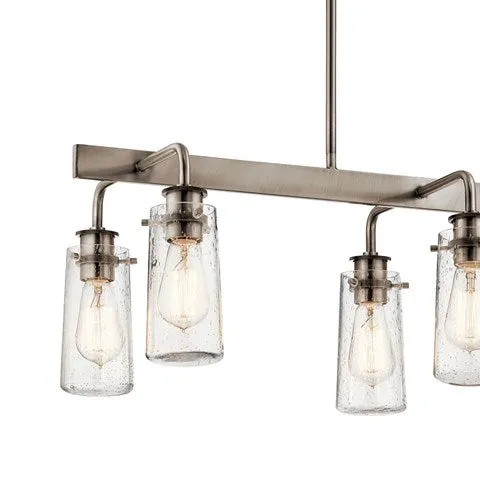 Braelyn 34 in. 6 Lights Chandelier Silver Finish