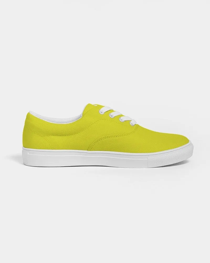 Bright Green Yellow Men's Canvas Sneakers | Men's | Bright Pure Green Yellow | C12M0Y100K0