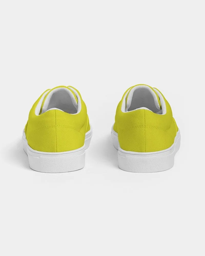 Bright Green Yellow Men's Canvas Sneakers | Men's | Bright Pure Green Yellow | C12M0Y100K0