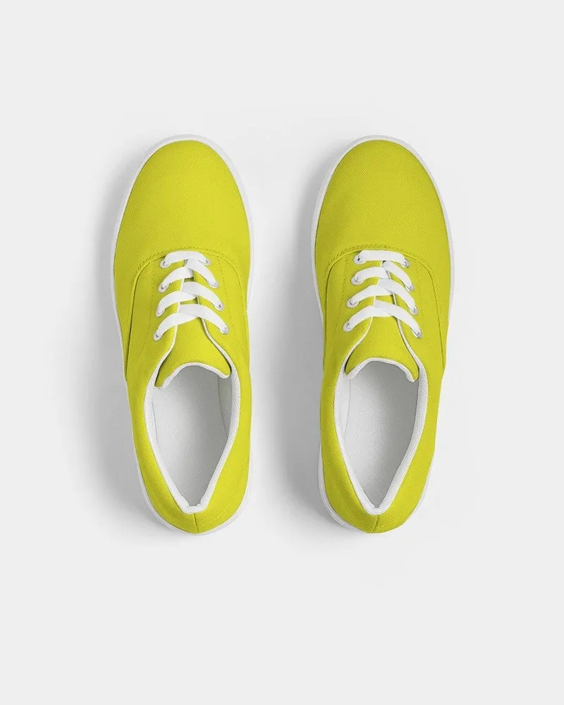 Bright Green Yellow Men's Canvas Sneakers | Men's | Bright Pure Green Yellow | C12M0Y100K0