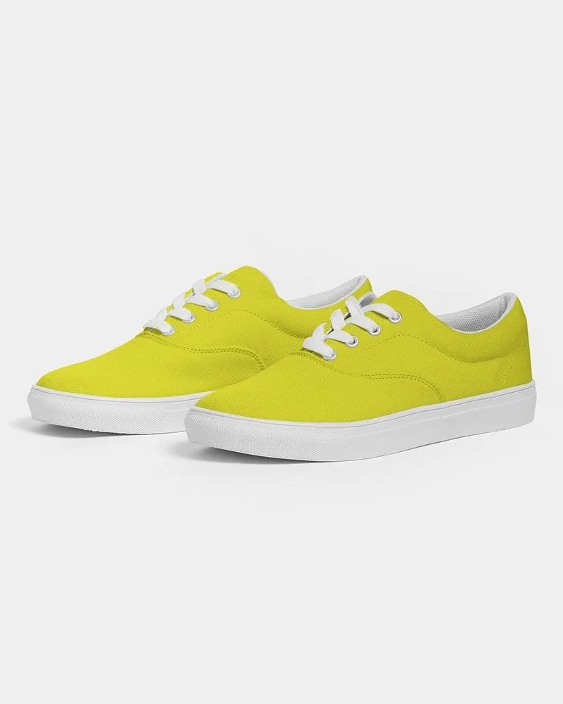 Bright Green Yellow Men's Canvas Sneakers | Men's | Bright Pure Green Yellow | C12M0Y100K0