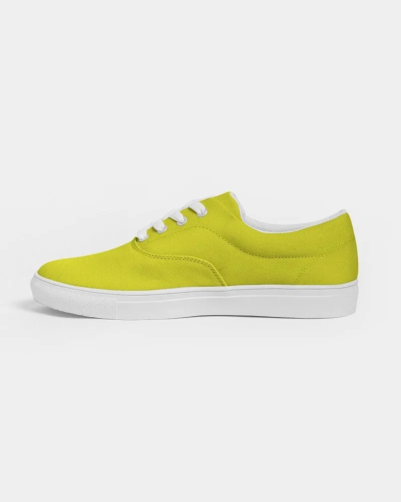 Bright Green Yellow Men's Canvas Sneakers | Men's | Bright Pure Green Yellow | C12M0Y100K0