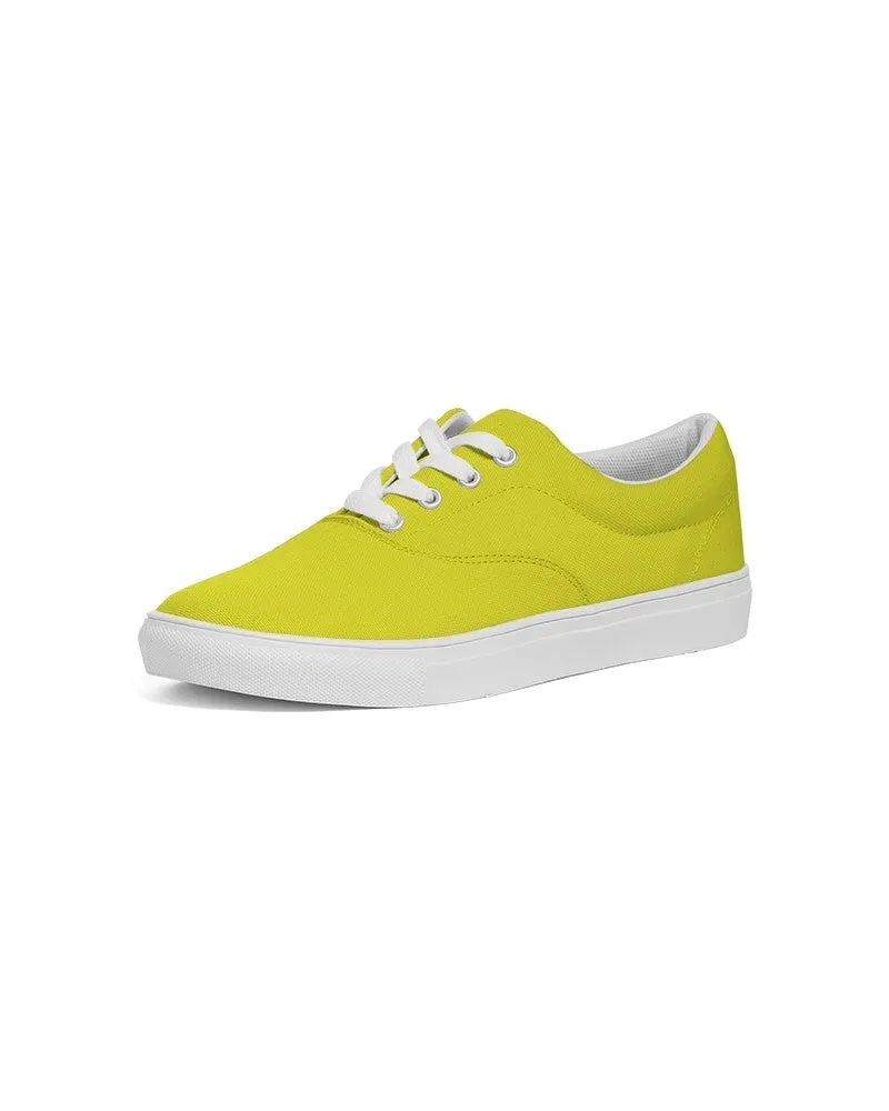 Bright Green Yellow Men's Canvas Sneakers | Men's | Bright Pure Green Yellow | C12M0Y100K0