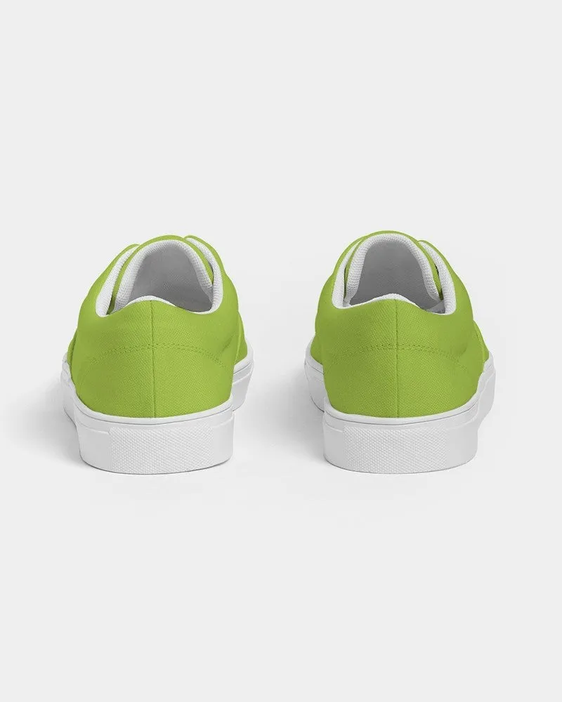 Bright Warm Green Women's Canvas Sneakers | Women's | Bright Pure Warm Green | C38M0Y100K0