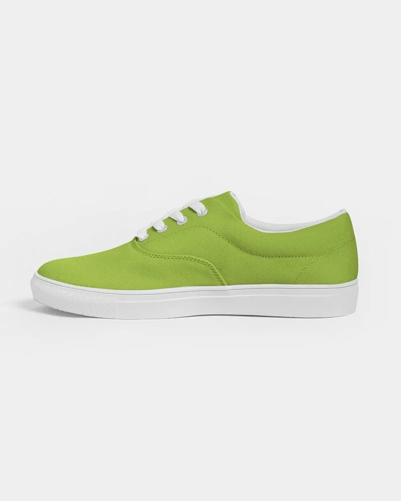 Bright Warm Green Women's Canvas Sneakers | Women's | Bright Pure Warm Green | C38M0Y100K0