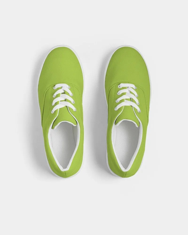 Bright Warm Green Women's Canvas Sneakers | Women's | Bright Pure Warm Green | C38M0Y100K0