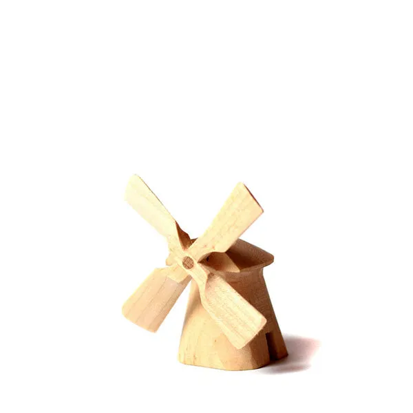 Bumbu Toys Small Traditional Moldova Windmill - Natural