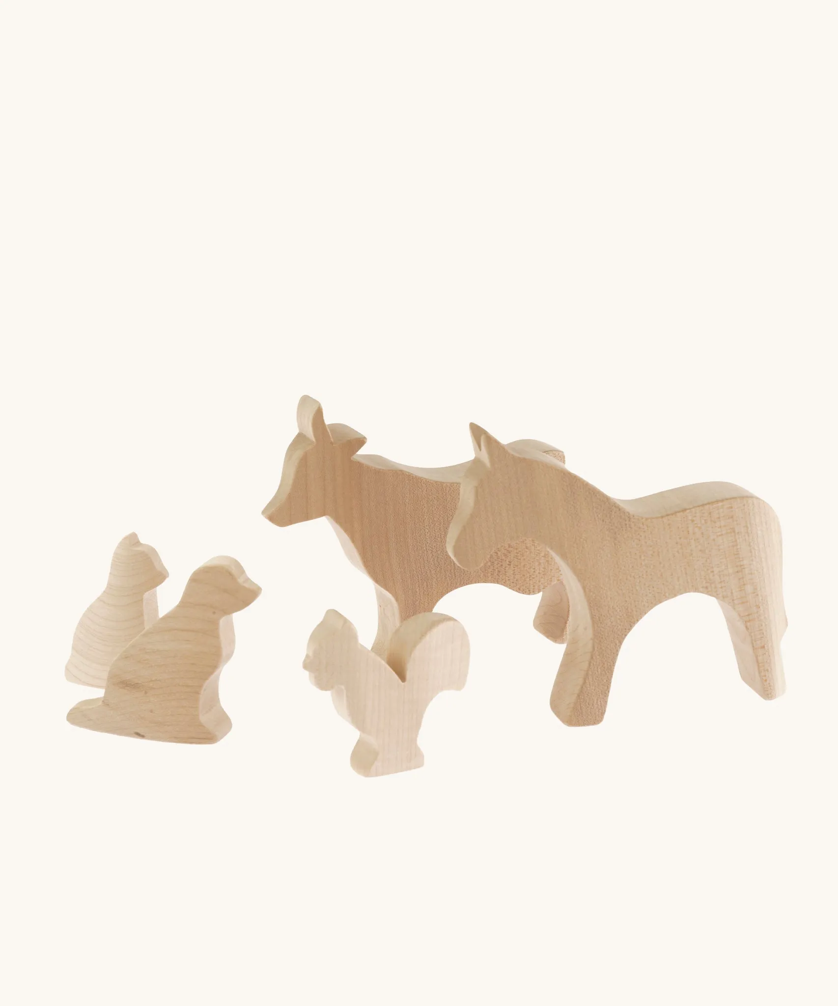 Bumbu Wooden Farm Animal Set - Paint Your Own