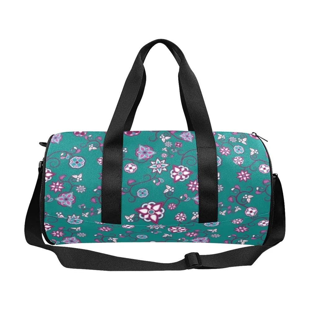 Burgundy Bloom Duffle Bag