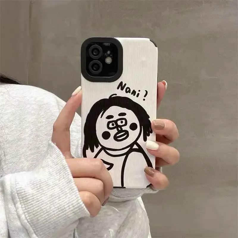 Cartoon Couple Cute Funny Phone Case for iPhone 1, 11, 12, 13, 14 Pro Max, Mini, XR, XS, 6, 7, 8 Plus, SE 2, 3 - Cover