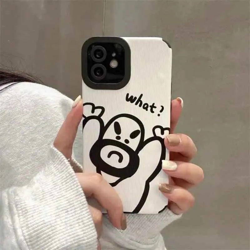 Cartoon Couple Cute Funny Phone Case for iPhone 1, 11, 12, 13, 14 Pro Max, Mini, XR, XS, 6, 7, 8 Plus, SE 2, 3 - Cover