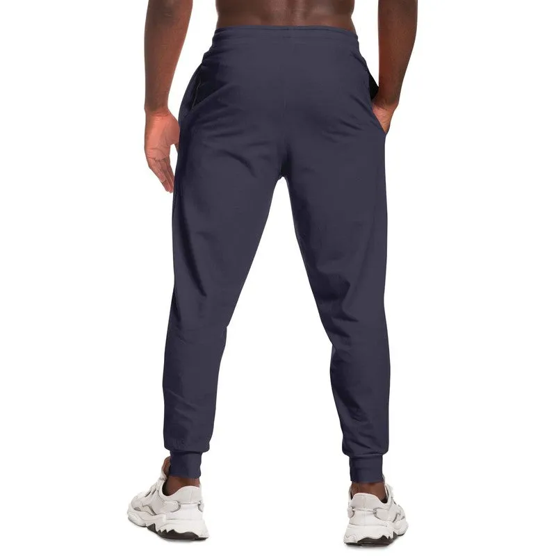 Dark Blue Gray Joggers | Unisex | with PLUS sizes | Dark Pale Pastel Blue Gray | C30M30Y0K80