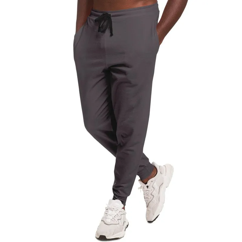 Dark Magenta Gray Joggers | Unisex | with PLUS sizes | Dark Pale Magenta Gray | C0M10Y0K80