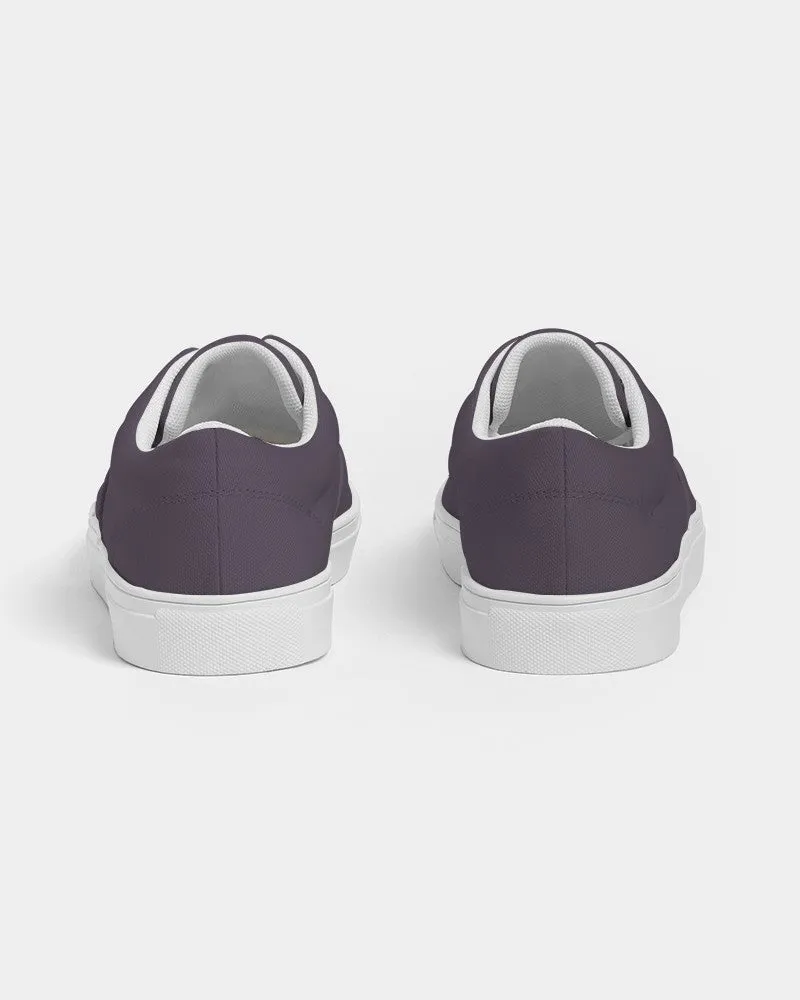 Dark Purple Gray Women's Canvas Sneakers | Women's | Dark Pale Pastel Purple Gray | C15M30Y0K80